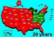 El mapa de EE.UU. despus de 20 aos