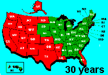 El mapa de EE.UU. despus de 30 aos